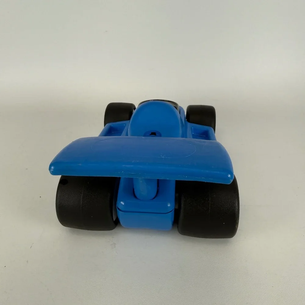 Vintage Little Tikes Blue Race Car Formula 1 Indy Style Number 5 Made in USA